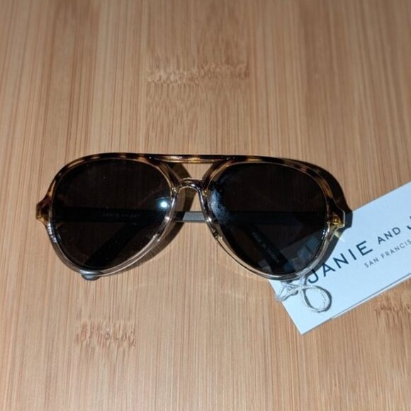 NEW Janie & Jack Toddler Girl Boy Unisex Tortoise Shell Look Sunglasses Glasses - Picture 3 of 4